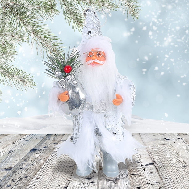 Muñecos De Papa Noel Muñecos de Papá Noel de 7 pulgadas, versátiles para el hogar, niños, regalos Naviidad (E)