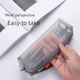 thumbnail image 4 of Bolsa de malla transparente tridimensional simple para bolígrafos, bolsa de papelería para exámenes de estudiantes, bolsa de almacenamiento portátil de gran capacidad, 4 of 6