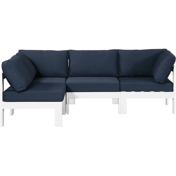 Meridian Furniture Nizuc Navy Outdoor Patio Modular Sectional