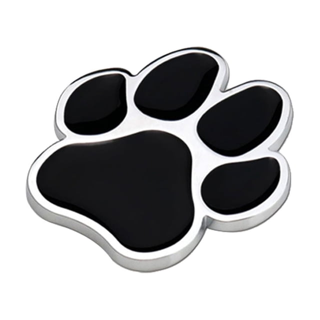 Decorative Car Sticker Metal Dog Paw Car Stickers Auto Footprint Decals Vehicle Decor