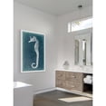 thumbnail image 5 of "Azure Seahorse I" Framed Painting Print, 5 of 6