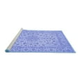 thumbnail image 2 of Ahgly Company Machine Washable Indoor Rectangle Medallion Blue Traditional Area Rugs, 2' x 3', 2 of 4
