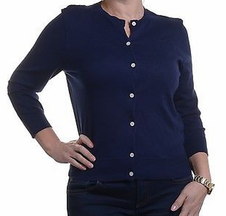 navy blue cardigan walmart