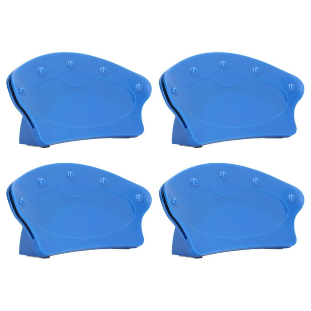 4 tarjeteros de bolsillo de plástico con capacidad para 15 tarjetas, antideslizantes, manos libres para jugar.