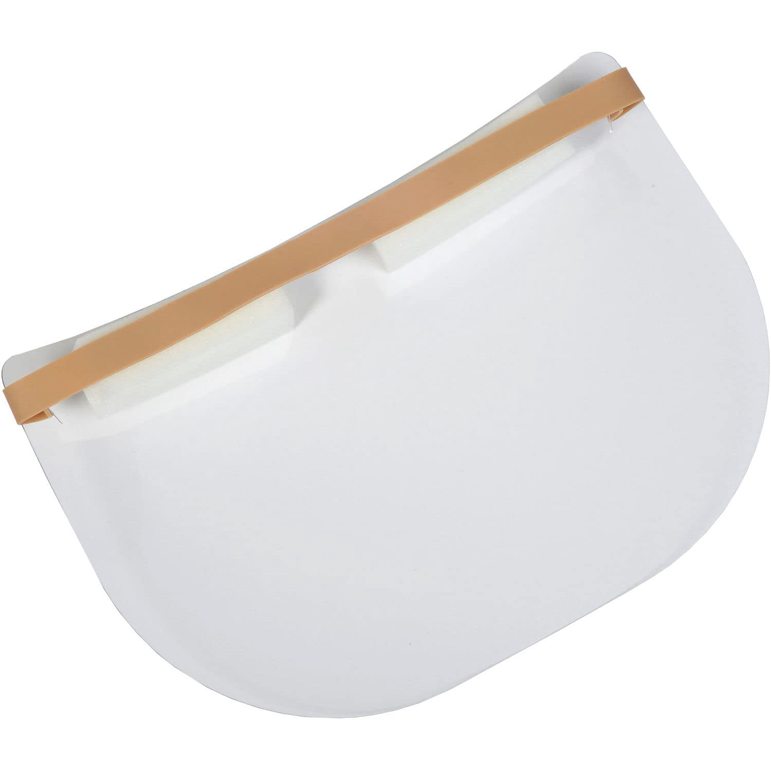 Disposable Face Shield, Polycarbonate, .03mm Thick, Elastic Strap, Lot of 100