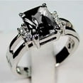 thumbnail image 1 of 1pc Purple Black Zircon Cutout Fashion Ring On Both Sides For Men, 1 of 4