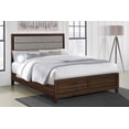 thumbnail image 2 of Welsley 50-inch Upholstered Eastern King Bed Walnut, 2 of 9
