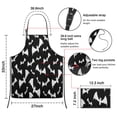 thumbnail image 7 of Spooky Halloween Pattern Apron-Garden Aprons for Women with Pockets-Cotton Linen Waterproof Kitchen Cooking Gardening Aprons Adjustable for Kitchen,Cooking,BBQ and Salon 33"x27", 7 of 7