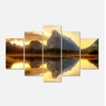 thumbnail image 2 of Vermillion Lever de Soleil sur Lac dans le Parc Banff - Impression sur Toile Paysage, 2 of 3