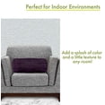thumbnail image 4 of Majestic Home Goods Villa Ronde Mitre, Aubergine, 4 of 5
