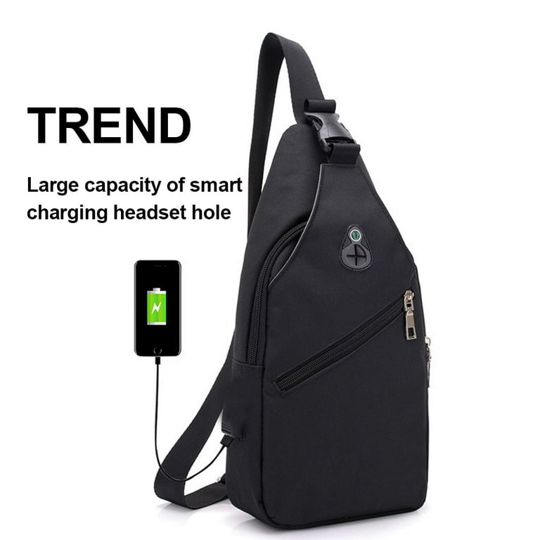 Waterproof Sling Bag Crossbody Backpack for Men Women Sling Backpack Hiking Daypack Multipurpose Cross Body Chest Bag