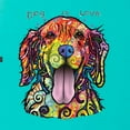 thumbnail image 5 of Wild Bobby Dean Russo Golden Retriever Is Love Dog Is Love Dog Lover Women Racerback Tank Top, Tahiti Blue, Large, 5 of 5