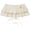 Beige, variant on Vjnyvs Women Lace Mini Skirt Balletcore Short Flowy Layered Ruffle Skirts Y2k Elastic High Waist Butt Curtain for Women
