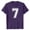 Purple, variant on BUWTTER Mens T Shirts Digital 7 Print Short Sleeve Crew Neck Summer Loose Fit Casual Breathable Shirts for Men Black L