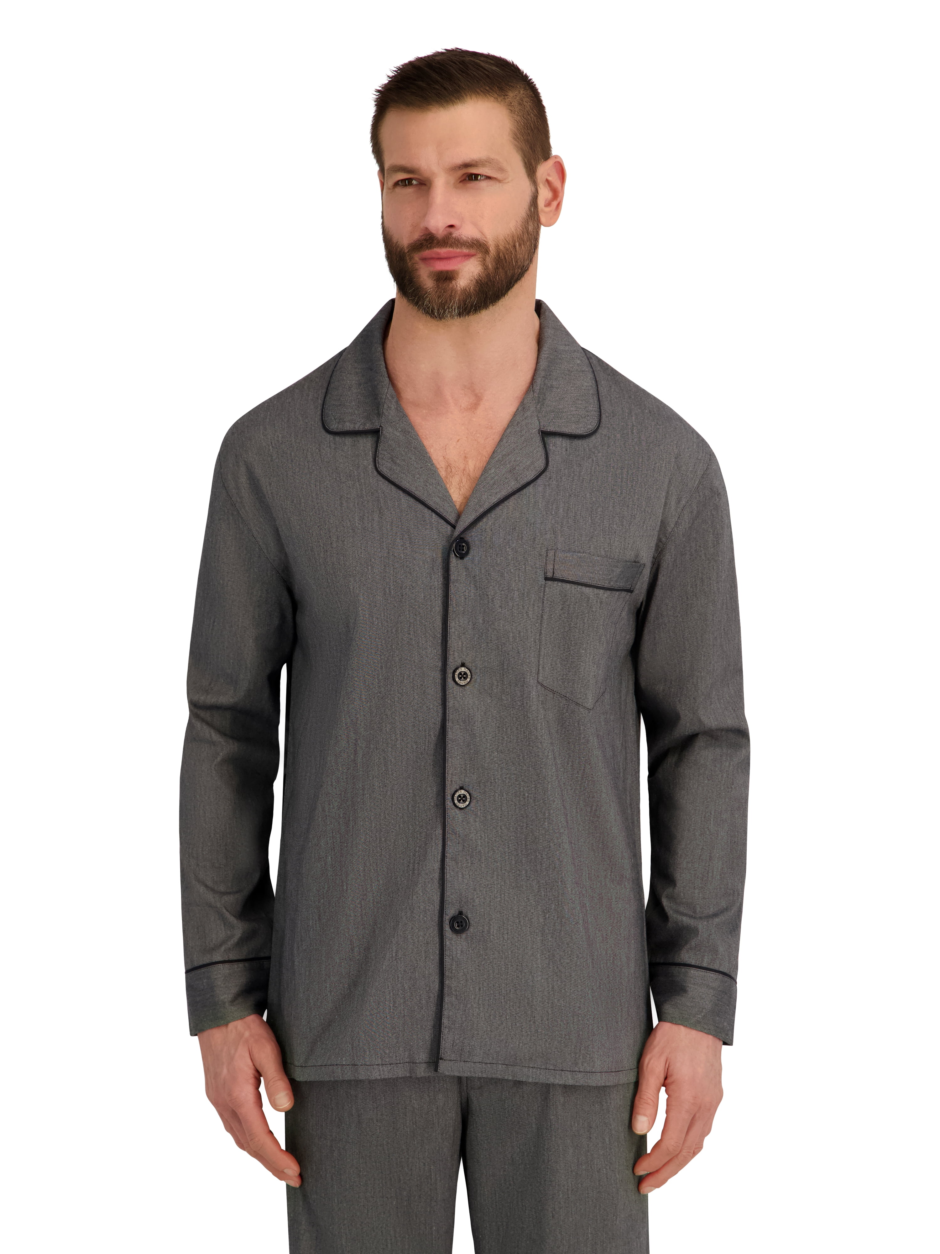 Hanes Men's Stretch Woven Pajama Set, 2-Piece, Sizes S-2XL