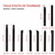 thumbnail image 3 of Juego de 9 herramientas de torneado Dinheiro, portaherramientas de torno de fresado de metal de alta dureza CNC con cuchilla de 10 mm, 3 of 5