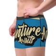 thumbnail image 2 of Sikiie Adventure Awaits Print Men's Boxer Briefs, Elastic Waistband Boxer Briefs Leggings-XX-Large, 2 of 5