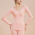 thumbnail image 4 of qelini Thermal Underwear for Women Seamless Lightweight Long Johns Long Sleeve Warm Base Layer Top Bottom Set, 4 of 7