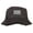 Black, variant on Thin Blue Line USA Flag Embroidered Bucket Hat - Charcoal OSFM