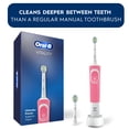 thumbnail image 6 of Oral-B Toothbrush, Vitality Flossaction Rechargeable Electric Toothbrush, Pink, Adults & Children 3+, 6 of 9