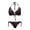 Cherry Print, variant on Cow Print Halter Triangle Bikini Set - Sexy Two Piece Swimsuit with Tie Side Bottoms for Beach & Pool Vacation