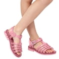 thumbnail image 4 of Xfvqtps Girls Sparkling Jelly Shoes Beach Sandals Open Toe Summer Waterproof Princess Gladiator Shoes, 4 of 7