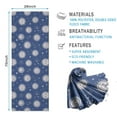 thumbnail image 2 of Dark Blue Sun Moon Star Pattern Hot Yoga Mat Towel Non Slip for Hot Yoga - Quick-Drying Yoga Mat Cover with 4 Corner Pockets with Travel Bag - Hot Yoga Towel Non Slip 70"x26", 2 of 6