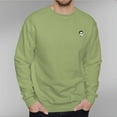 thumbnail image 3 of Men's 330g 100% Cotton Dropped Shoulder Crew Neck Sweatshirt-Men With Glasses in Smile, 3 of 15