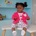 thumbnail image 4 of Reborn Doll TERABITHIA Enorme pelo rizado enraizado de 60 cm y 1,5 kg, 4 of 7