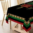 thumbnail image 5 of Kwanzaa Tablecloth Kinara African American Harvest Festival Table Cloth Cover Decoration Kitchen Dining Room Home Table Decor - 60×84inch, 5 of 5