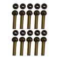 thumbnail image 1 of Splihome 10Pcs Helicopter Rig Carp Fishing Accessories Rubber Sleeve Anti Tangle Heli Bead brown, 1 of 8