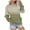Army Green, variant on Scyoekwg Sweatshirt for Women Crewneck Sweatshirt with Pocket Long Sleeve Tops for Women Trendy Loose Gradient Color Pullover (Army Green,L)