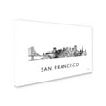 thumbnail image 2 of Trademark Fine Art 'San Francisco CA Skyline WB-BW' Canvas Art by Marlene Watson, 2 of 3