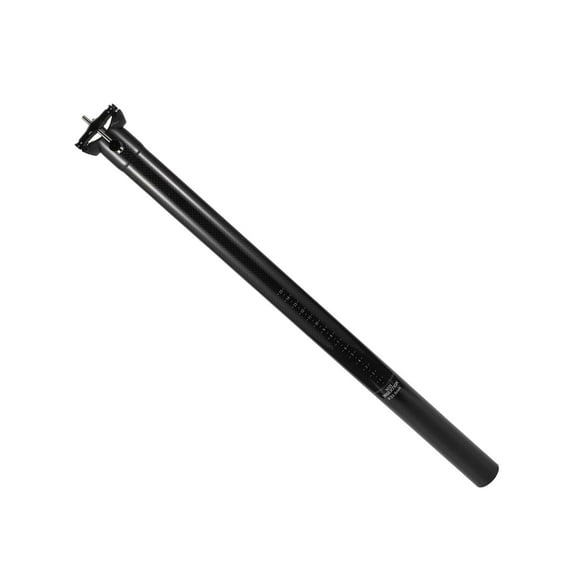 Unique Bargains Bike Suspension Seatpost 33.9x500mm Saddle Post Seat Gloss Black Carbon Fiber