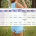 thumbnail image 3 of snilers Girls Summer Outfits Sleeveless T-Shirts and Elastic Waist Shorts Ruffle Clothing Sets 2 Piece Kids Clothes Set Size 5-15 Years, 3 of 9