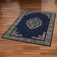 thumbnail image 2 of Halton Polypropylene Area Rug, Made in the USA - Indigo Navy Blue, 3 ft 5 in x 5 ft 2 in, 2 of 5