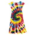 thumbnail image 4 of Rggeeun Toddler Girls Summer Dresses Double Layer Flutter Sleeve Flowy A-Line Dress Casual Gradient Midi Dresses Lovely O-Neck Sundress, 4 of 5