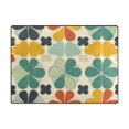 thumbnail image 5 of Yayeee Area Rugs for Living Room 5.2'x4' Indoor Non Slip Washable Bedroom Carpet, Beige Clover Pattern, 5 of 5