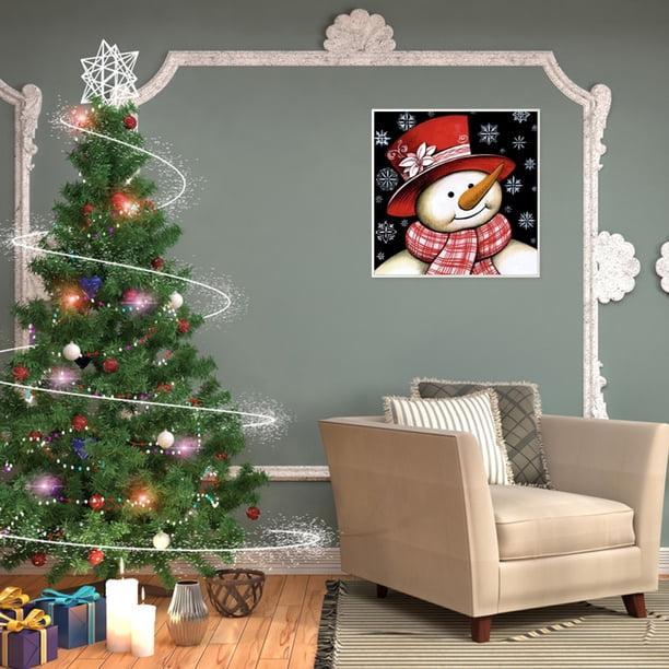 Cuadros Decorativos 5D bricolaje completo taladro diamante pintura Navidad muñeco de nieve punto de cruz bordado Ndcxsfigh Nuevos Originales