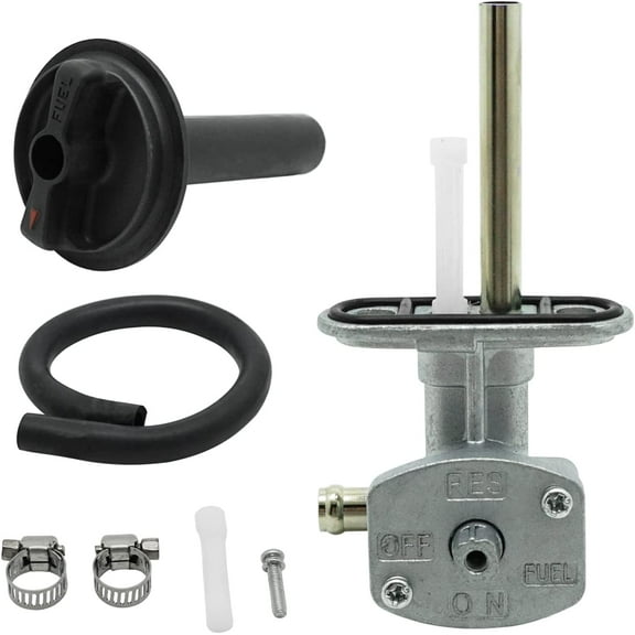 Fuel Cock Petcock & Lever Assy for Yamaha ATV Kodiak 400 YFM400 Kodiak 450 YFM450 Grizzly 400 YFM400 Grizzly 450 YFM450 5GH-24500-10-00 1NS-F4524-00-00, Fuel Tank Switch Valve Part
