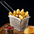 thumbnail image 2 of i Kito Mini French Fry Baskets, Small Frying Basket, Metal Fried Food Baskets 4inch 2pack, 2 of 6
