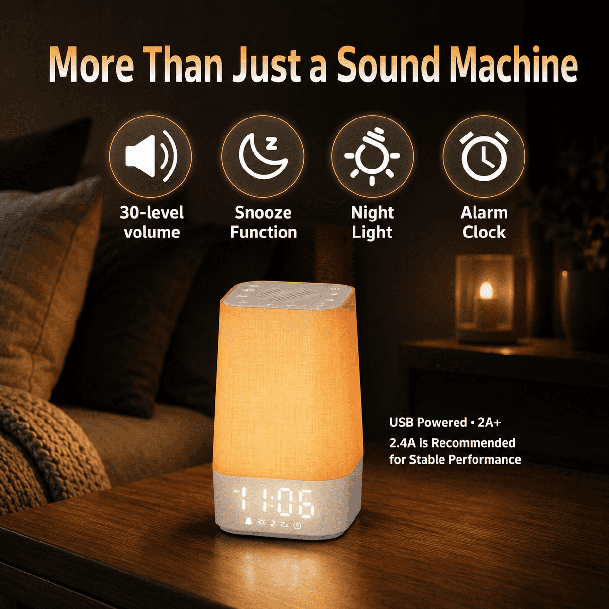 LEIKE Alternative Sunrise Alarm Clock with White Noise Sound Machine & Wake Up Light, Brown Noise & Nature Sounds for Adult Sleep, Gradual Sunrise Simulation Alarm Clock
