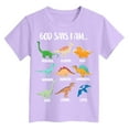 thumbnail image 4 of Gubotare Toddler Boy Summer Clothes Boys' Assorted Everyday Short Sleeve Graphic T-Shirts Sizes 5-6T (Light Purple,5-6 Years), 4 of 4