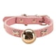 thumbnail image 2 of Collar con cascabeles rojos y banda ajustable para perros pequeños, osos de peluche y gatos. Accesorios y joyería para perros. Collar con cascabel de PU., 2 of 6