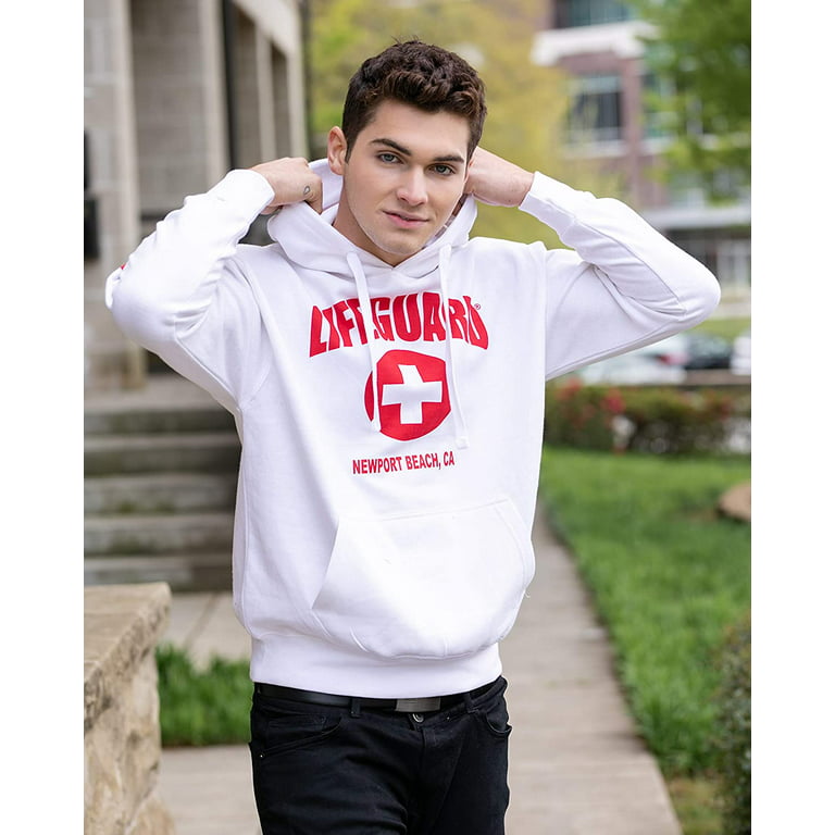 Official Guys Red Lifeguard Hoodie
