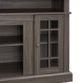 thumbnail image 5 of PAPROOS TV Stand for 65 Inch TV, Farmhouse Entertainment Center with 2 Doors & Adjustable Shelves, TV Console Table Media Console Cabinet for Living Room, Dark Gray, 5 of 9