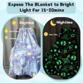 thumbnail image 6 of Hxlamzoo Glow in The Dark Galaxy Space Blanket Gifts for Boys Girls, Star Planet and Solar System Decor for Adult Kids, Birthday Christmas Spaceship Toys Gift for Age 3 4 5 6 7 8 9 10 Year Old, 6 of 6