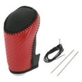 thumbnail image 1 of Cubierta de pomo de cambio Unique Bargains para Chevrolet Malibu 2016-2020, antideslizante, negra y roja, protector de mango de cambio de cuero sintético, 1 pieza, 1 of 6