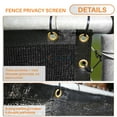thumbnail image 2 of 5' Feet x 222' Feet Solid Black Commercial Privacy Fence Screen Custom Available 3 Years Warranty 130 GSM 88% Blockage, 2 of 7