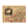 thumbnail image 4 of Historic State Map - North Carolina South Carolina - Johnson 1861 - Vintage Wall Art, 4 of 4